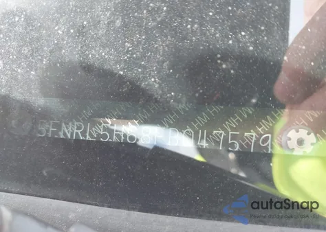 2015 Honda Odyssey Ex-L z USA, uszkodzony, nr VIN 5FNRL5H68FB047579